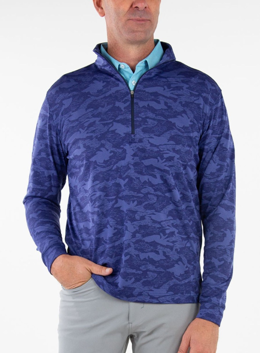 Men Straight Down Quarter Zips | Caliber Quarter Zip