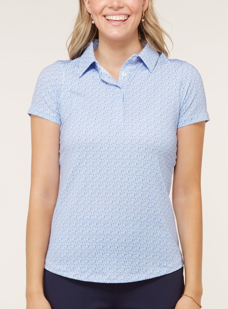 Women Straight Down Polos | Matisse Polo Bluebell