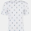 Men Straight Down Polos | Luau Polo White