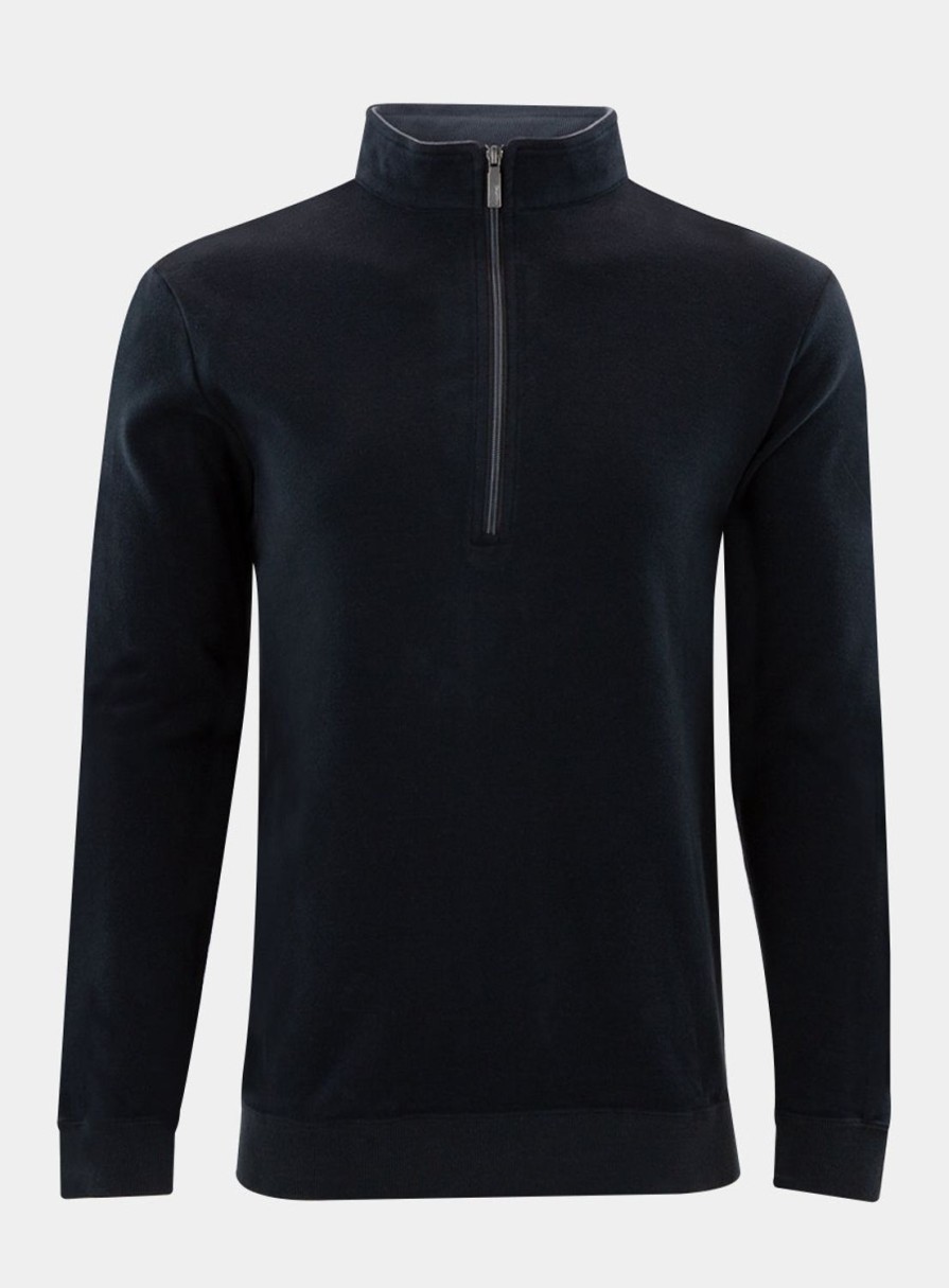 Men Straight Down Pullovers | Burnside Quarter Zip