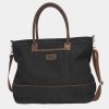 Accessories Straight Down Luggage | Canvas Tote Black
