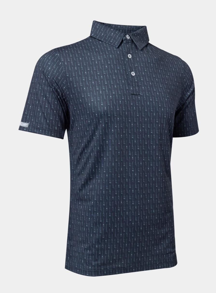 Men Straight Down Polos | Axe Polo Ink