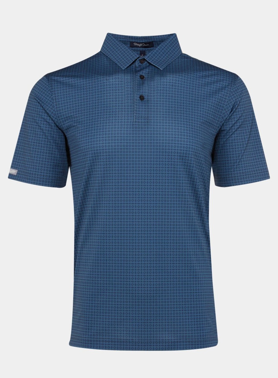 Men Straight Down Polos | Batik Polo Petrol