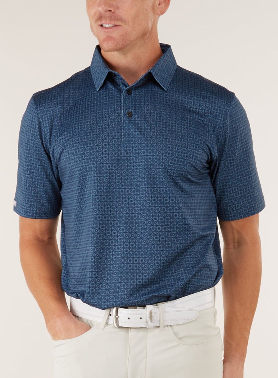 Men Straight Down Polos | Batik Polo Petrol