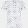 Women Straight Down Polos | Blossom Polo White