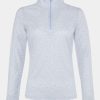 Women Straight Down Quarter Zips | Fleur Quarter Zip Powder