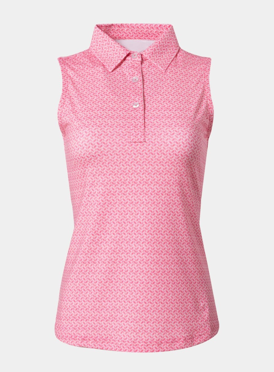 Women Straight Down Polos | Archer Sleeveless Polo
