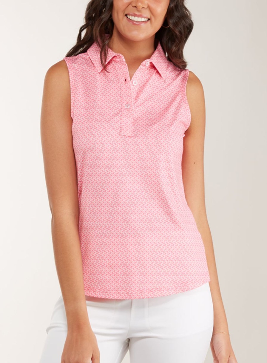 Women Straight Down Polos | Archer Sleeveless Polo