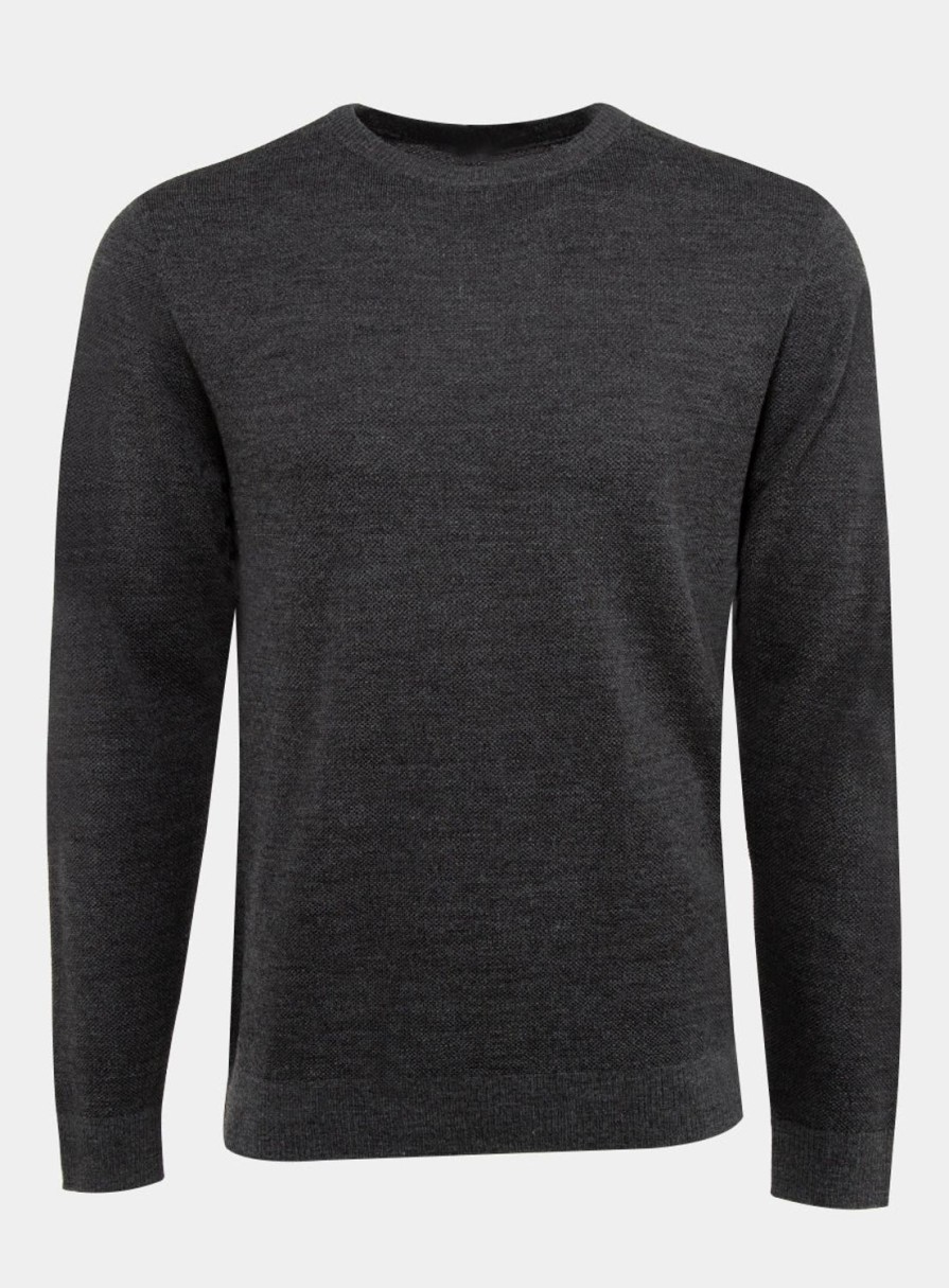 Men Straight Down Pullovers | Links Crewneck Sweater