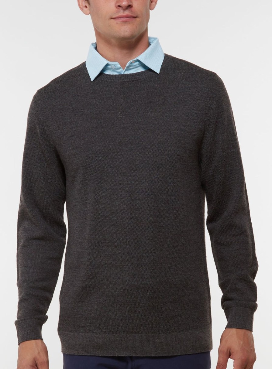 Men Straight Down Pullovers | Links Crewneck Sweater