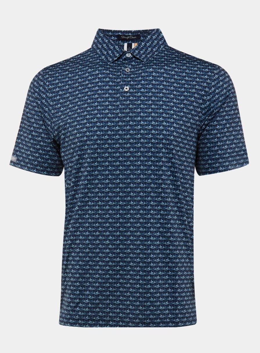Men Straight Down Polos | Easy Rider Polo New Indigo