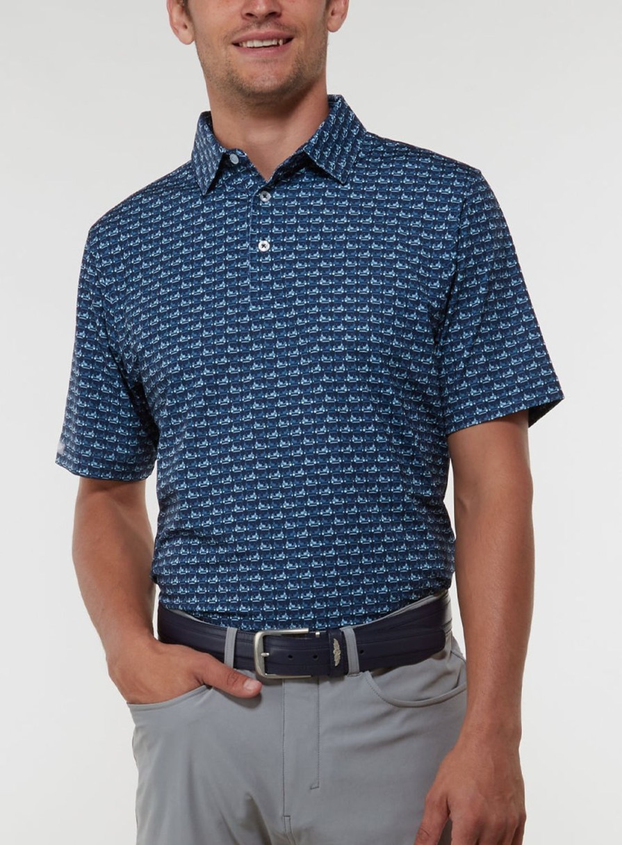 Men Straight Down Polos | Easy Rider Polo New Indigo