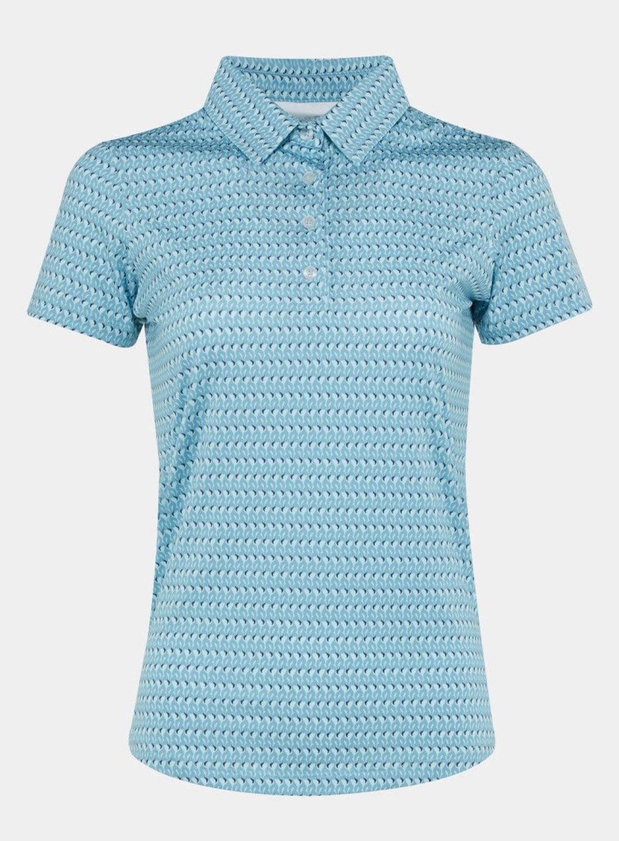 Women Straight Down Polos | Flamingo Polo Jewel