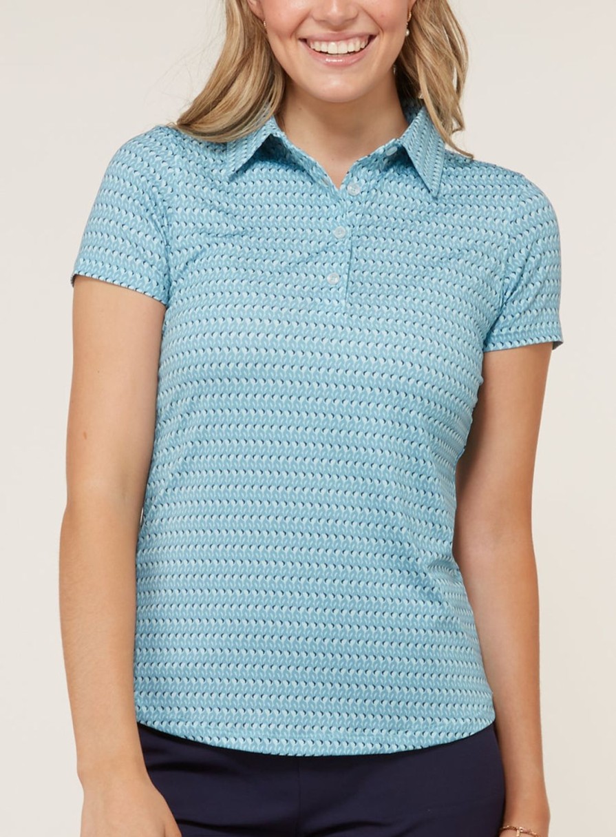 Women Straight Down Polos | Flamingo Polo Jewel