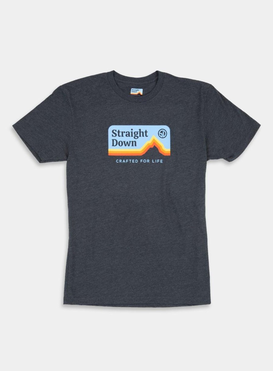 Men Straight Down T-Shirts | Starsky Tee Charcoal