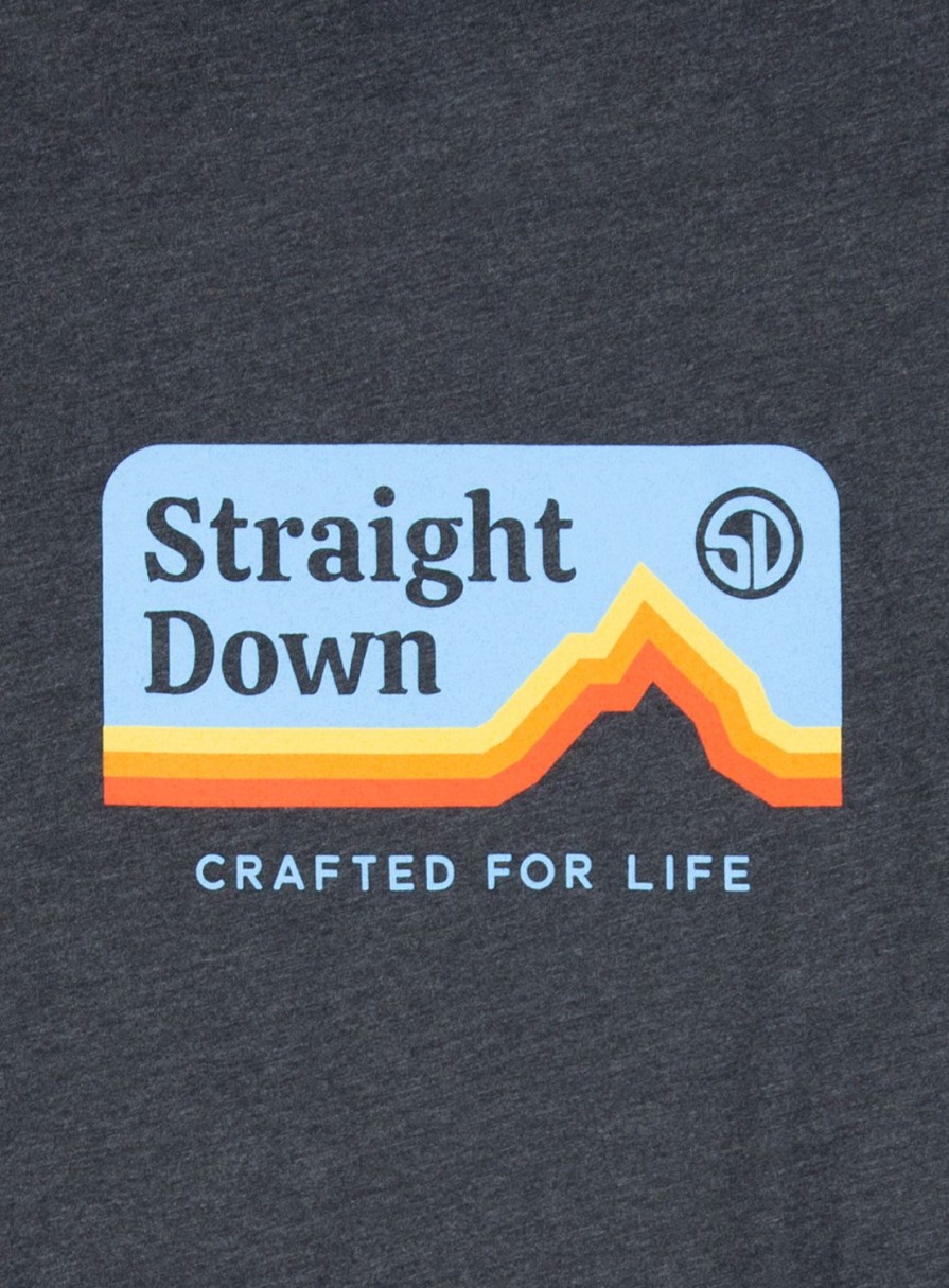 Men Straight Down T-Shirts | Starsky Tee Charcoal