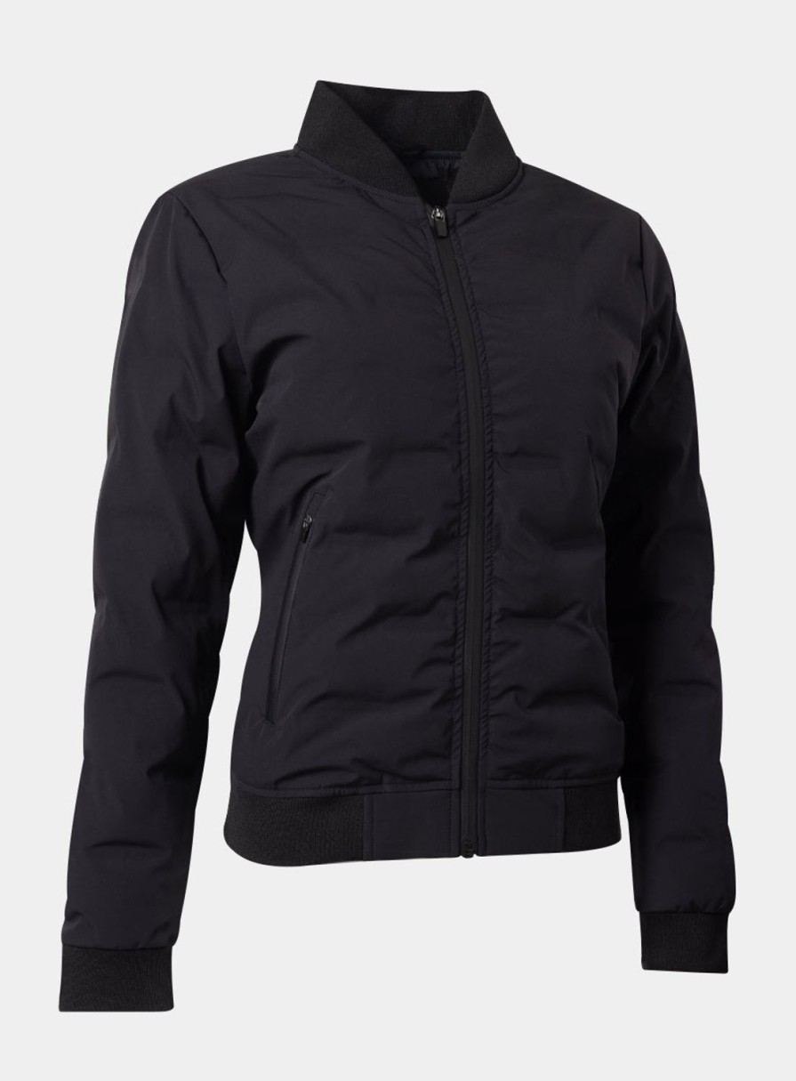 Women Straight Down Jackets | Moto Jacket 2.0 Black