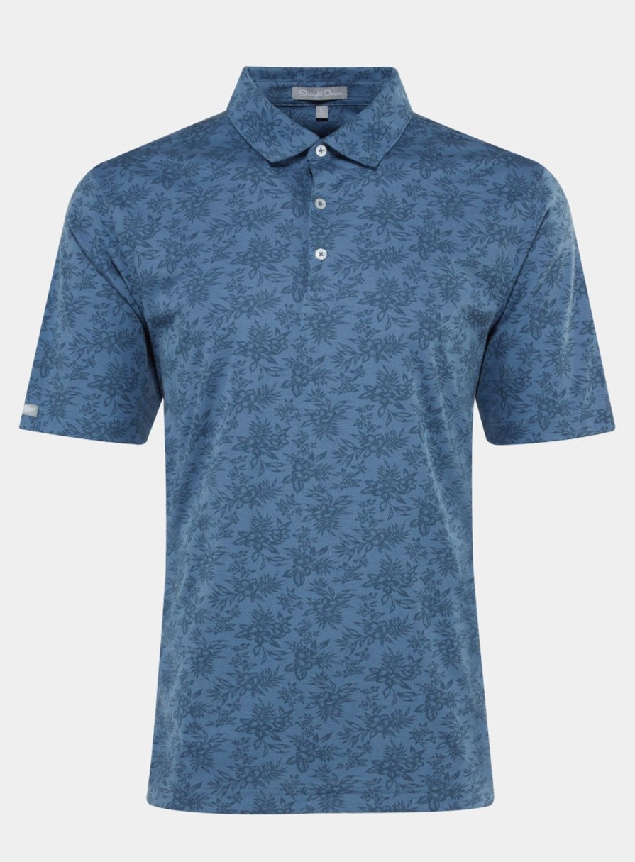 Men Straight Down Polos | Turtle Bay Polo Deep Sea