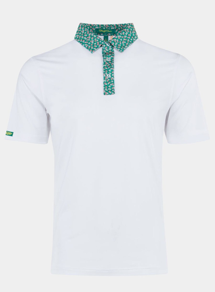 Men Straight Down Polos | Azalea Polo White