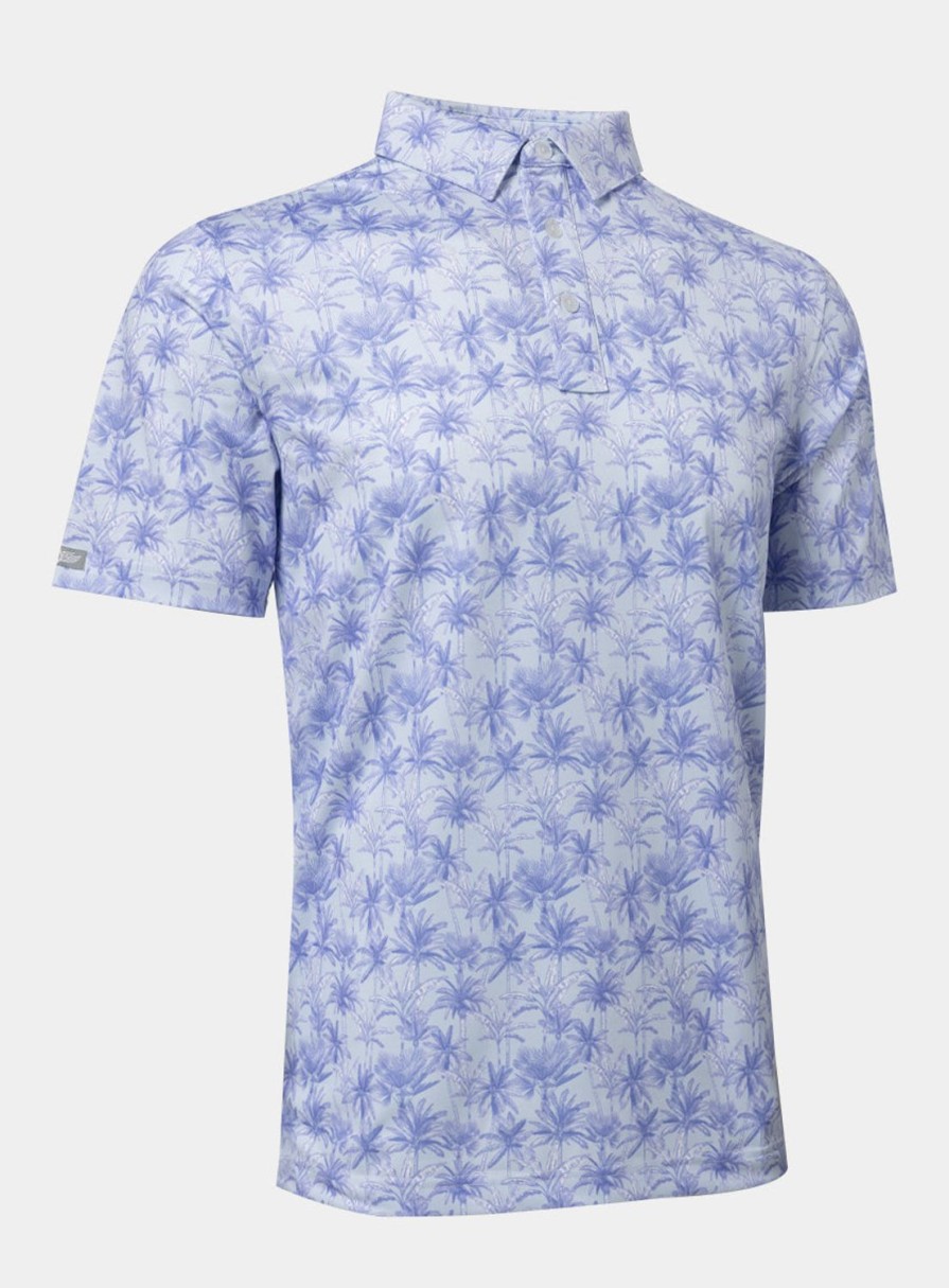 Men Straight Down Polos | Palms On The Horizon Polo