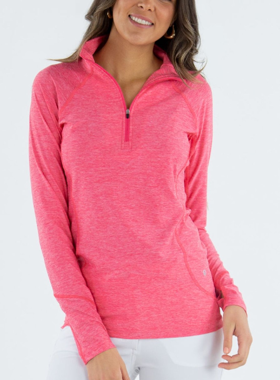 Women Straight Down Quarter Zips | Claire Quarter Zip