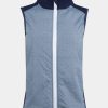 Women Straight Down Vests | Eris Hybrid Vest New Indigo